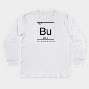 Boo, the Element of Surprise // Funny Chemistry Halloween Kids Long Sleeve T-Shirt